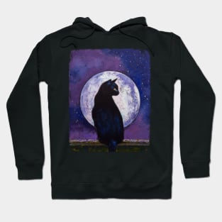 Black Cat Moonlight Hoodie